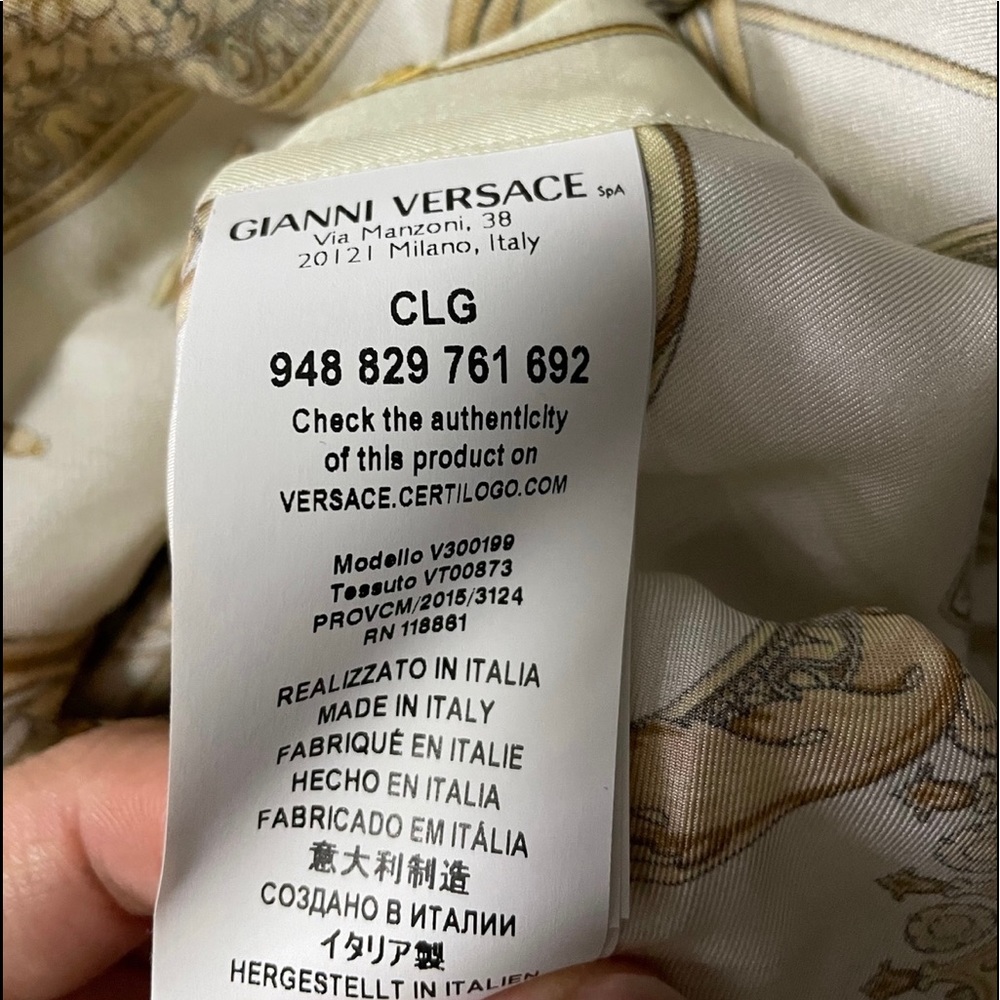 Versace Baroque Silk Shirt - Picture 3 of 5